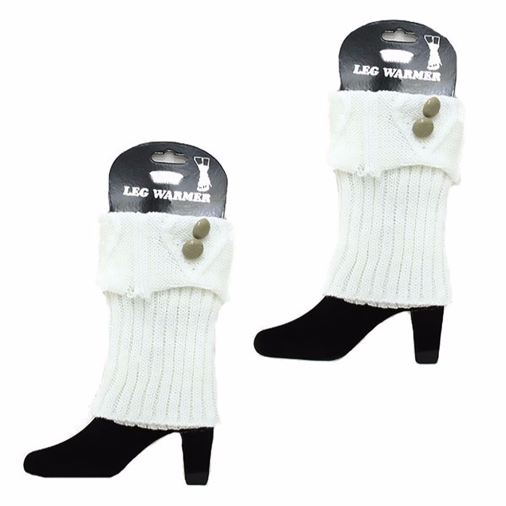 Button Knit Boot Cuffs Boot Toppers Many Colors - Picture 8 of 8